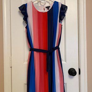 Tommy Hilfiger Pink, Blue, and White Sleeveless Dress XL 16 for Girls